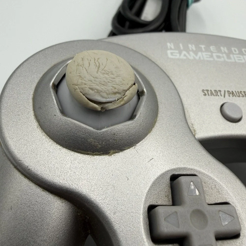 Silver Platinum Official Nintendo GameCube Switch Controller OEM DOL-003
